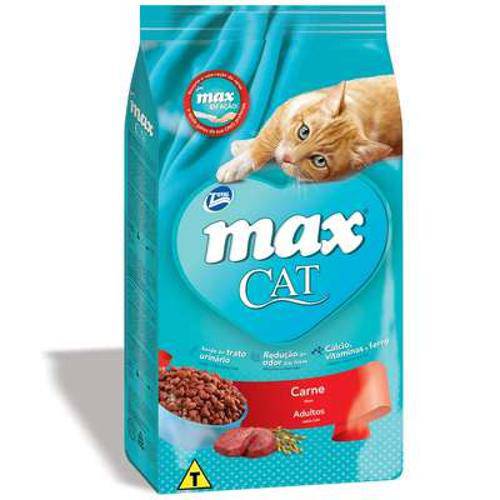 Ração Total Max Cat Carne para Gatos Adultos - 1kg