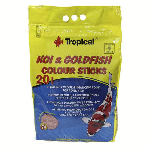 Ração Tropical Koi & Goldfish Colour Sticks - Bag 1600GR
