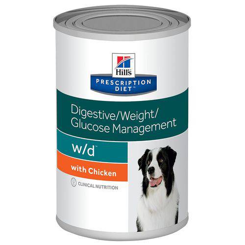Ração Úmida Hill's Prescription Diet W/D Controle do Peso e Glicêmico Cães Adultos Diabéticos - 370g