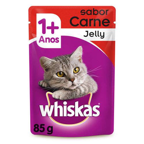 Whiskas Sachê Adulto Carne Jelly - 85g