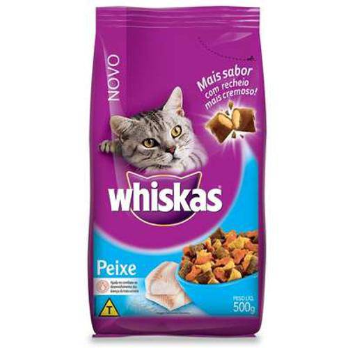 Ração Whiskas Peixe para Gatos Adultos - 500gr