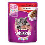 Ração Whiskas Sachê Carne para Gatos Filhotes - 85gr