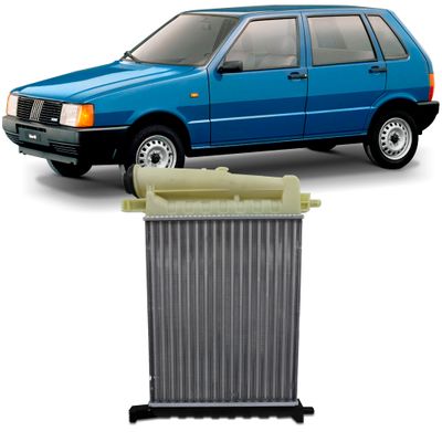 Radiador de Resfriamento Fiat Uno Premio Fiorino 1985 a 1993 - Visconde 12202