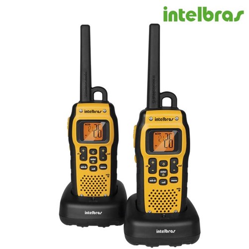 Rádio Comunicador Twin Waterproof, Alcance de 9,6 Km, à Prova D'Água, Amarelo e Preto - Intelbras