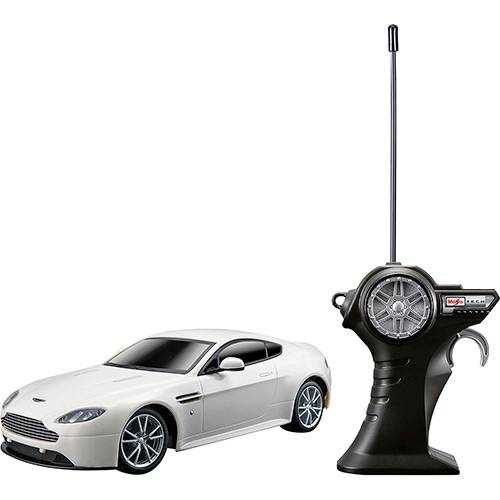 Rádio Control 1:24 Aston Martin V8 Vantage S Branco - Maisto