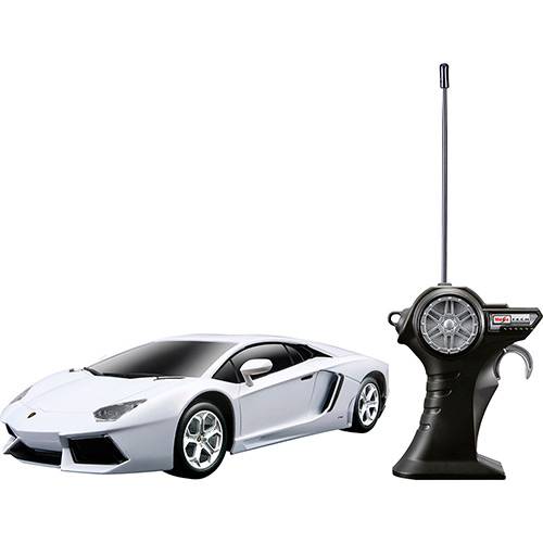 Rádio Control 1:24 Lamborghini Aventador LP 7004 Branco - Maisto