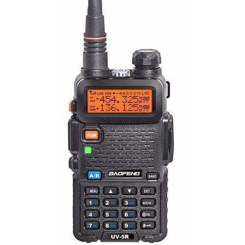 Radio de Comunicador Dual Band UHF e VHF UV-5R 128 Canais