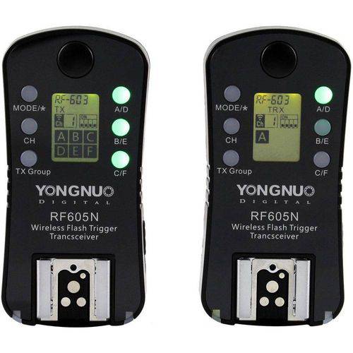 Radio Flash Wireless Automático Yongnuo RF605N para Nikon