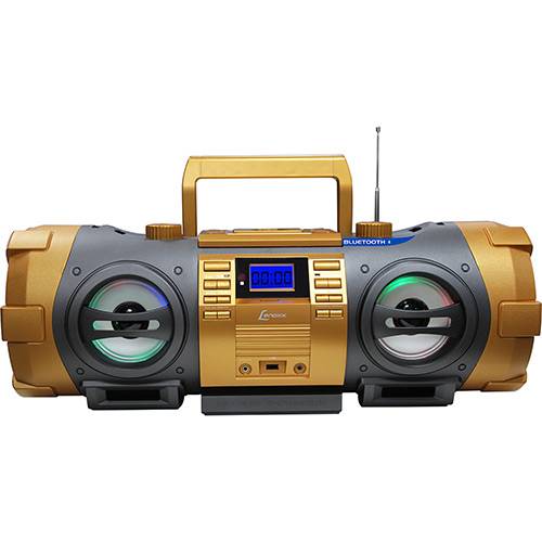 Rádio Lenoxx BD1500 CD Player FM Estéreo MP3 USB com Controle Remoto - Dourado