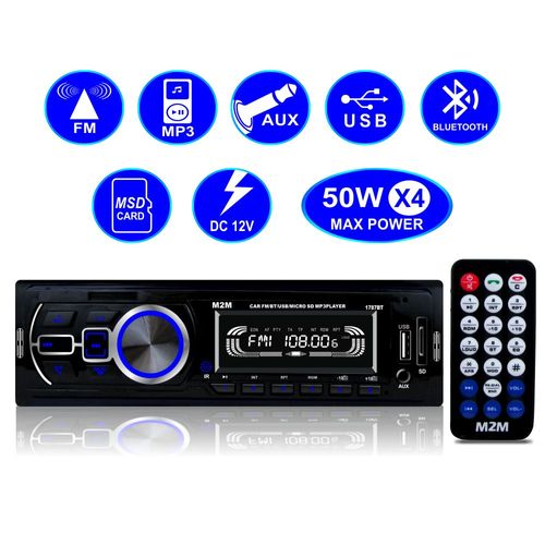 Rádio MP3 4 Canais 50W com Bluetooth