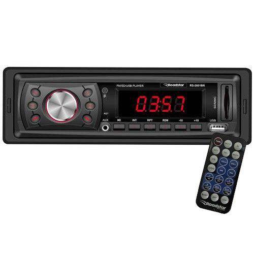 Rádio Mp3 Player Automotivo Toca Som Roadstar Rs-2601br Fm Usb Sd Aux Controle