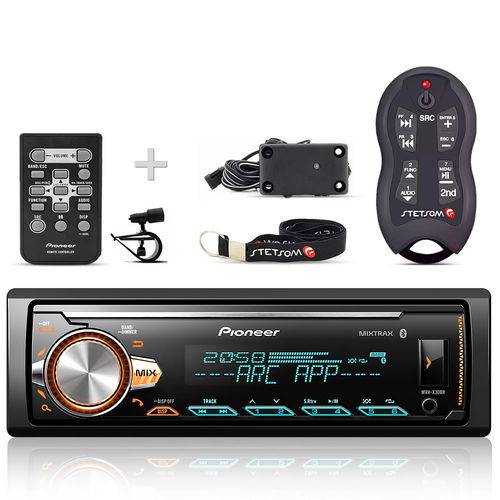 Radio Mp3 Player Pioneer Bluetooth Multi-Color + Controle Longa Distância Sx2