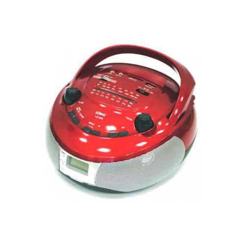 Rádio Portátil Lelong Le-658 (vermelho) Fm / USB / Aux / Controle Remoto
