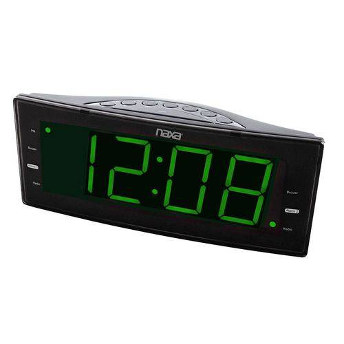 Rádio-relógio Digital Fm com 2 Alarmes e Saída Usb Naxa Nrc-166