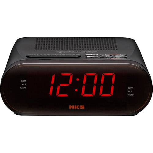 Rádio Relógio NKS Excellence com Despertador AM/FM - GL 327
