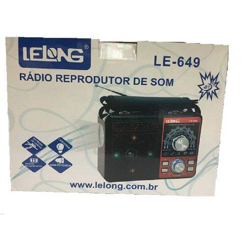 Rádio Reprodutor de Som Lelong LE 649