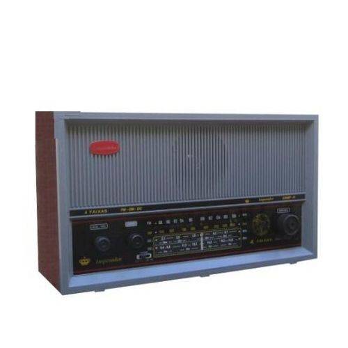Radio Vintage Madeira Imperador 4 Faixas Fm/am +70oc - Crmif-41c