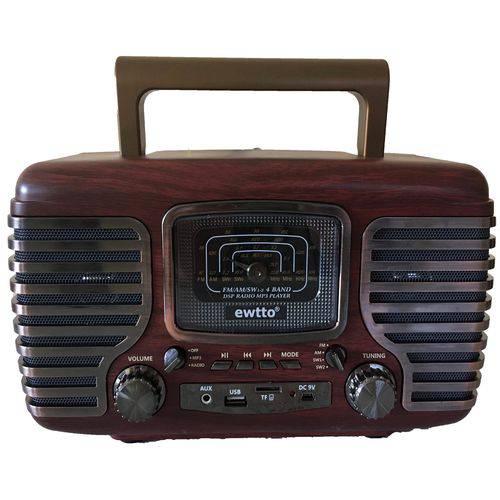 Radio Vintage Retro Amadeirado Bivolt