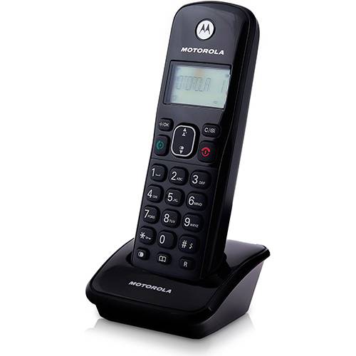 Ramal Sem Fio Motorola Auri 2000-R Preto - para Base AURI 2000