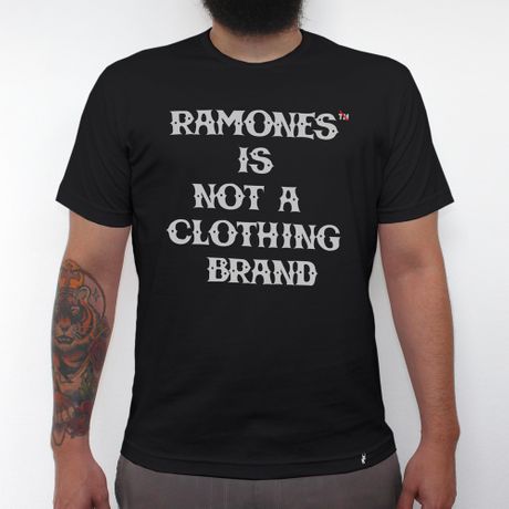 Ramones Is Not a Clothing Brand - Camiseta Clássica Masculina