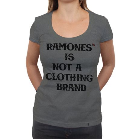 Ramones Is Not a Clothing Brand - Camiseta Clássica Premium Feminina