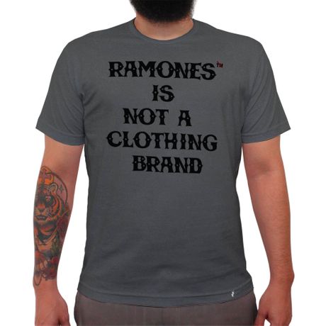 Ramones Is Not a Clothing Brand - Camiseta Clássica Premium Masculina