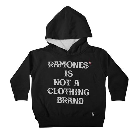 Ramones Is Not a Clothing Brand - Moleton com Capuz Infantil