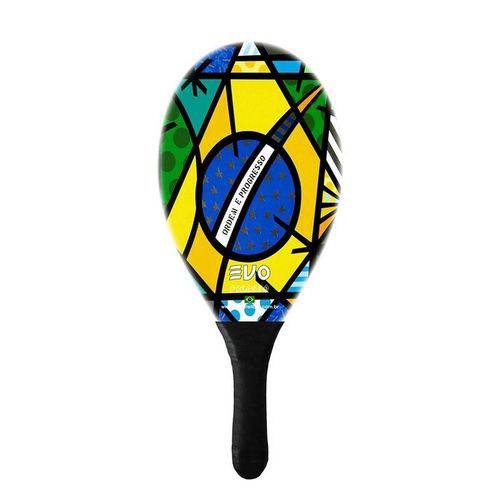 Raquete de Frescobol Evo Fibra de Vidro Brasil 2