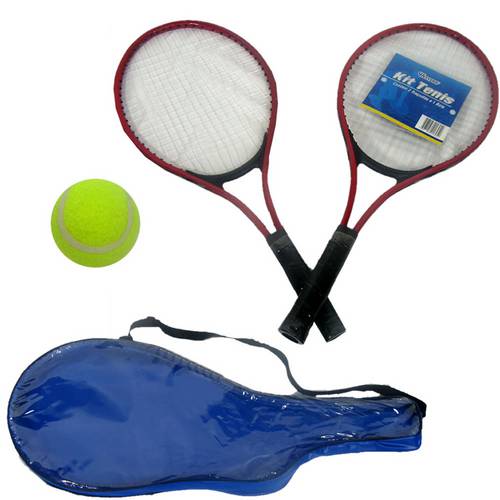 Raquete de Tenis Conjunto 2 Raquetes Bola Jogo Esporte Time Lazer - Ws8 Tb-1