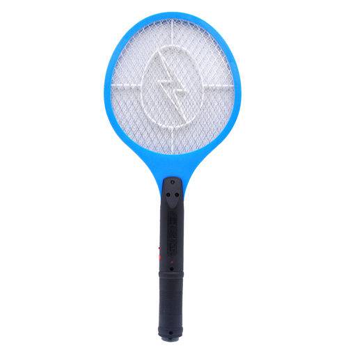 Raquete Elétrica Recarregável Mata Mosquito Mosca Bivolt - Wincy - Azul