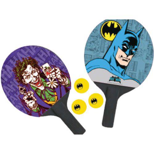 Raquete para Ping Pong Batman/coringa 2 Raquetes + 3 Bolas Belfix