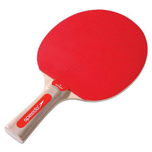 Raquete Tenis de Mesa DEFENDER - Speedo - Vermelha/Preta