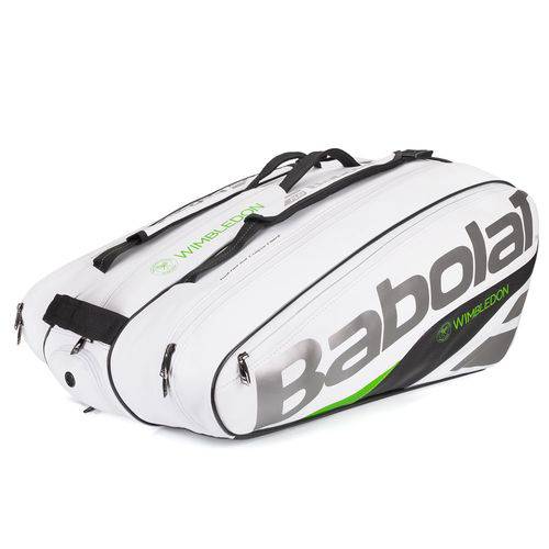 Raqueteira Babolat Pure X12 Wimbledon Branca e Verde