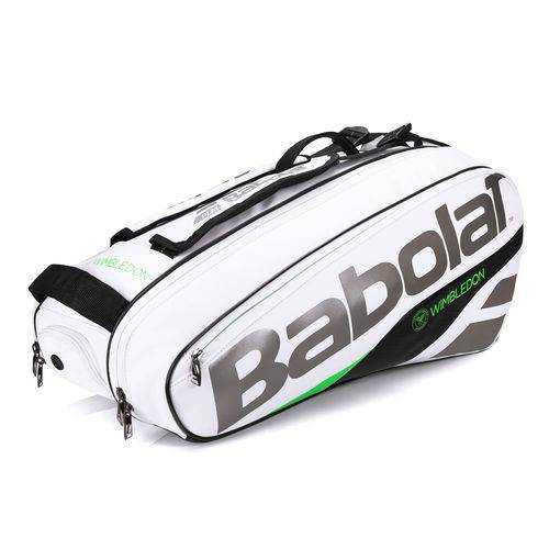 Raqueteira Babolat Pure X6 Wimbledon Branca e Verde