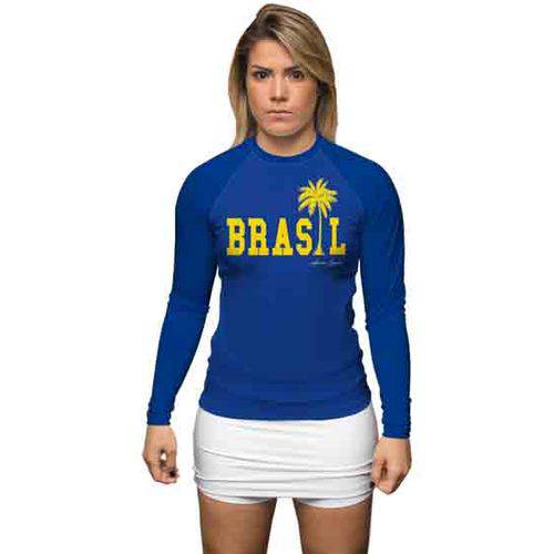 Rashguard Brasil Azul Feminino