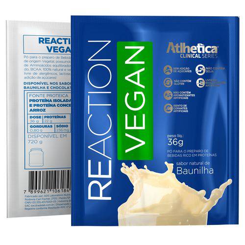 Reaction Vegan Pocket 36g - Atlhetica Nutrition