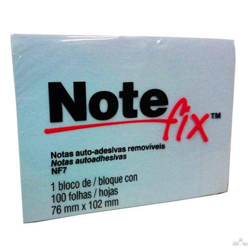 Recado Adesivo Notefix 7,6 X 10,2 Cm Azul | 5 Blocos - 3m