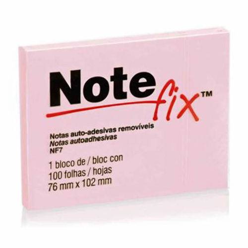 Recado Adesivo Notefix 7,6 X 10,2 Cm Rosa | 5 Blocos - 3m