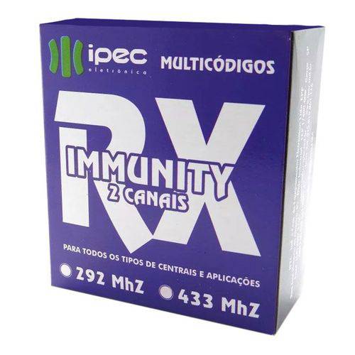 Receptor de Controle Remoto Rx Immunity Duplo 433mhz