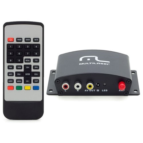 Receptor de TV Digital Automotivo One Seg Multilaser - AU907