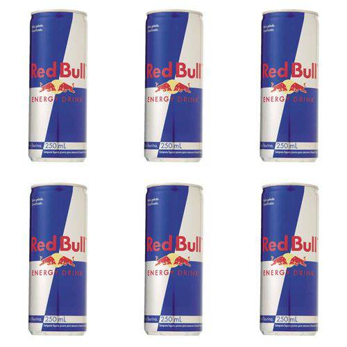 Red Bull Energético Lata Regular 250ml (kit C/06)