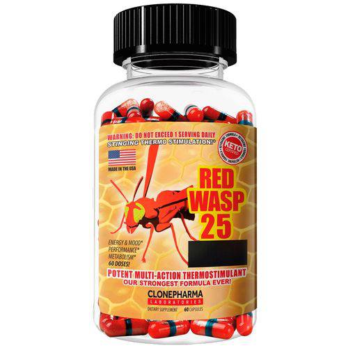 Red Wasp 25 (60 Caps) - Clone Pharma Laboratories
