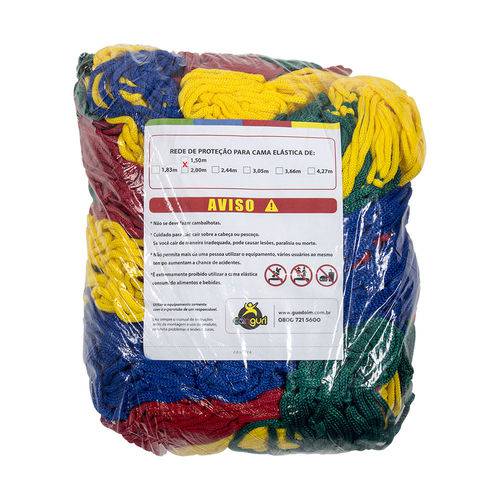 Rede de Proteção Canguri Colorida para Cama Elástica 1,50 M