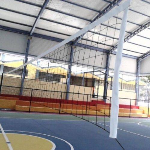 Rede de Voleibol Oficial 3 Faixas de Algodão - Fio Nylon