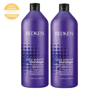 Redken Color Extend Blondage Kit - Shampoo 1L + Condicionador 1L Kit