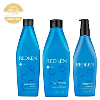Redken Extreme Kit - Shampoo + Condicionador + Leave-in Kit