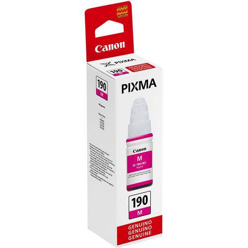 Refil de Tinta Canon GI-190M Magenta Pixma Maxx G1100 G2100 G3100 G3102 | Original 70ML