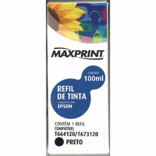 Refil de Tinta Comp T664120/t673120 Epson Preto 611616-9 Maxprint