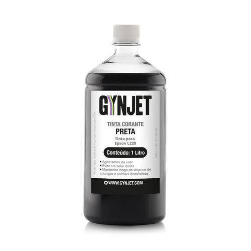 Refil de Tinta Epson L220 Black 1L Gynjet