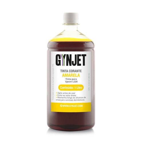 Refil de Tinta Epson L220 Yellow 1L Gynjet